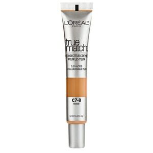 L’Oréal Paris True Match Eye Cream Concealer, 0.5% hyaluronic acid, Dark C7-8